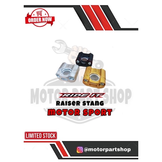 Raiser riser stang vixion cb150r new fatbar rzr proteper trail / peninggi stang motor universal