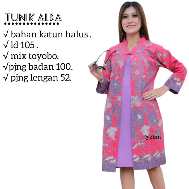 tunik layer alda batik solo tunik batik mix toyobo