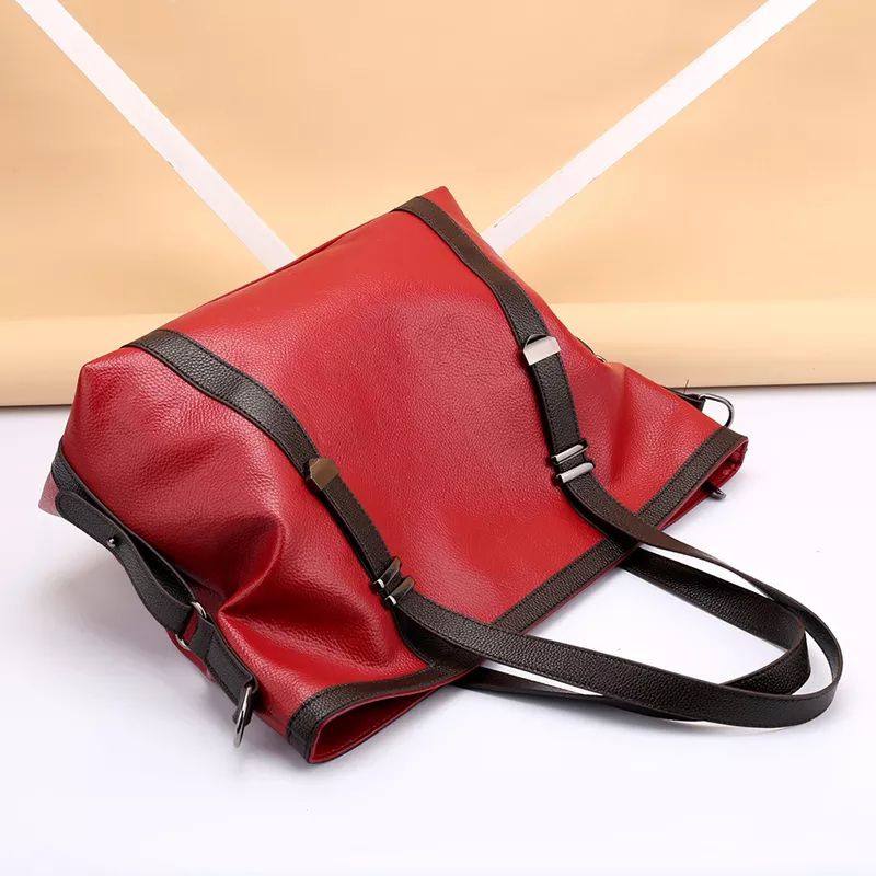 SKY - Handbag Wanita Terbaru Tas Selempang Vintage Simple Dan Elegant Tas Bahu WanitaTas Wanita Crossbody Desainer Perempuan Besar Kasual Tote PU Tas Kulit Tas Selempang Wanita Terbaru