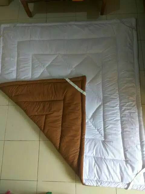 MATRAS PROTECTOR UKURAN 200&amp;180 KATUN ASLI 100% TEBAL&amp;BERMACAM WARNA