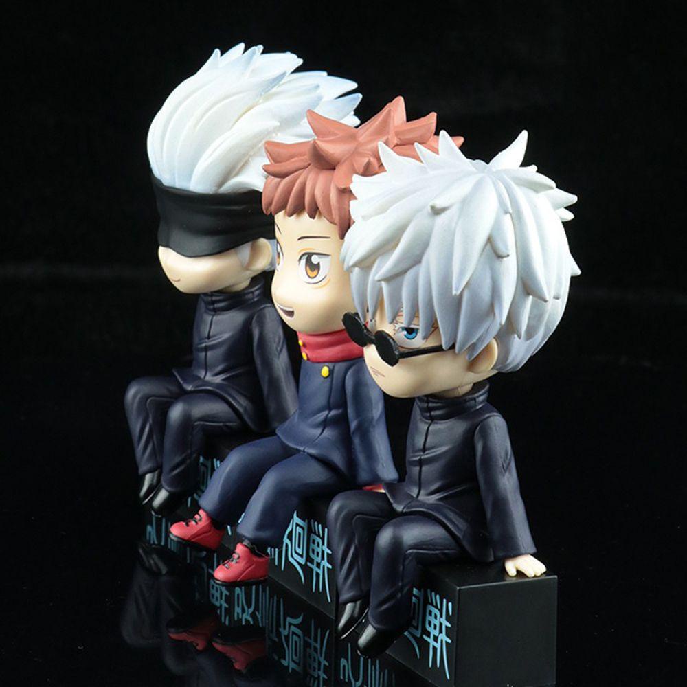 [Elegan] Jujutsu Kaisen Hiasan Mobil Untuk Hadiah Modle Mainan Kugisaki Nobara Anime Figure Gojo Satoru