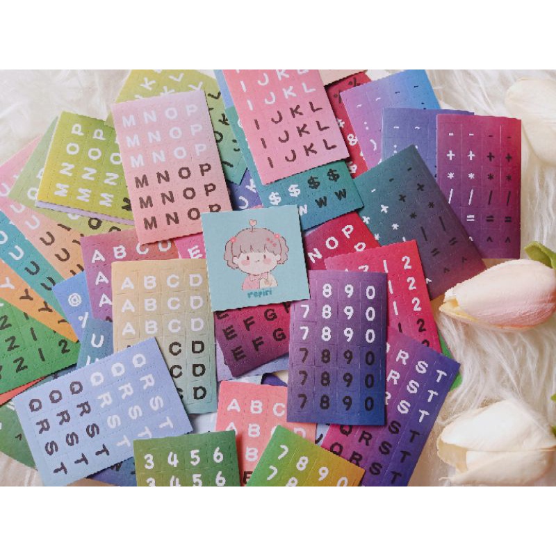 

STICKER ALFABET MINI STICKER SET