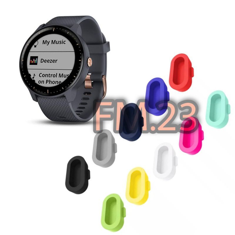 ANTI DUST DEBU AIR CHARGING PORT COVER PENUTUP CHARGER CASAN CAS GARMIN VIVOACTIVE 5 4 4S 3 3S MUSIC