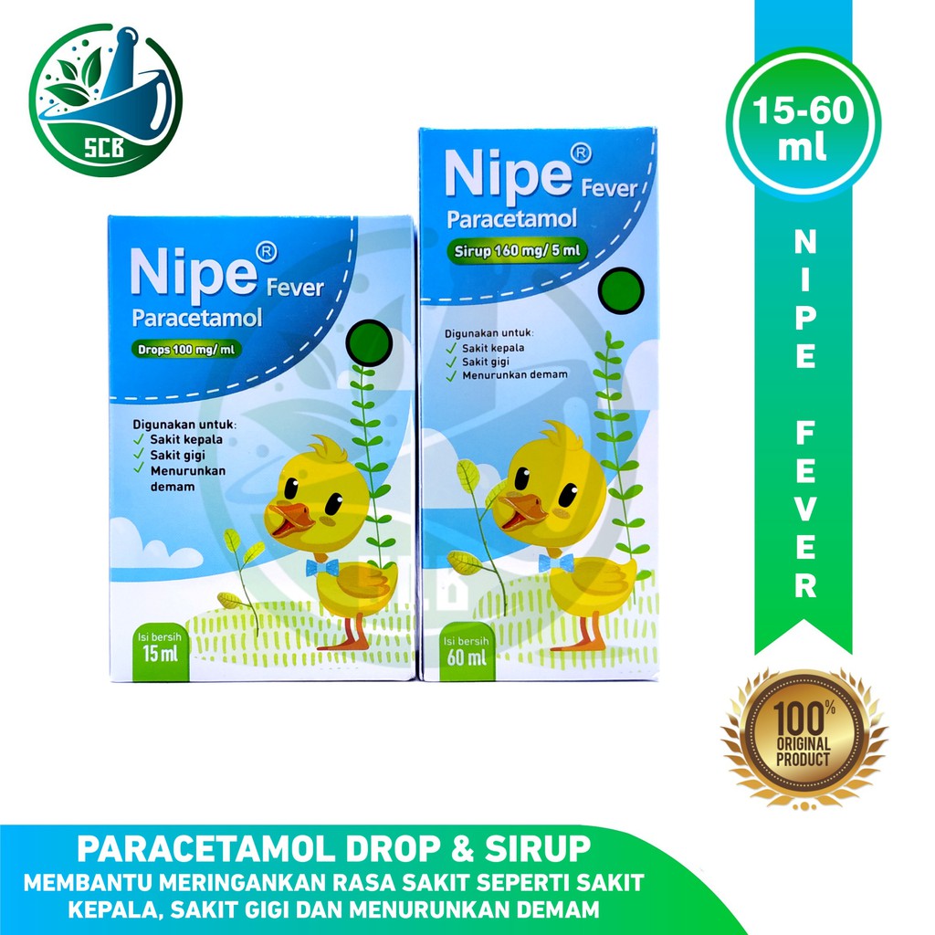 Jual Nipe Fever Paracetamol Varian - Obat Sakit Kepala/Gigi dan
