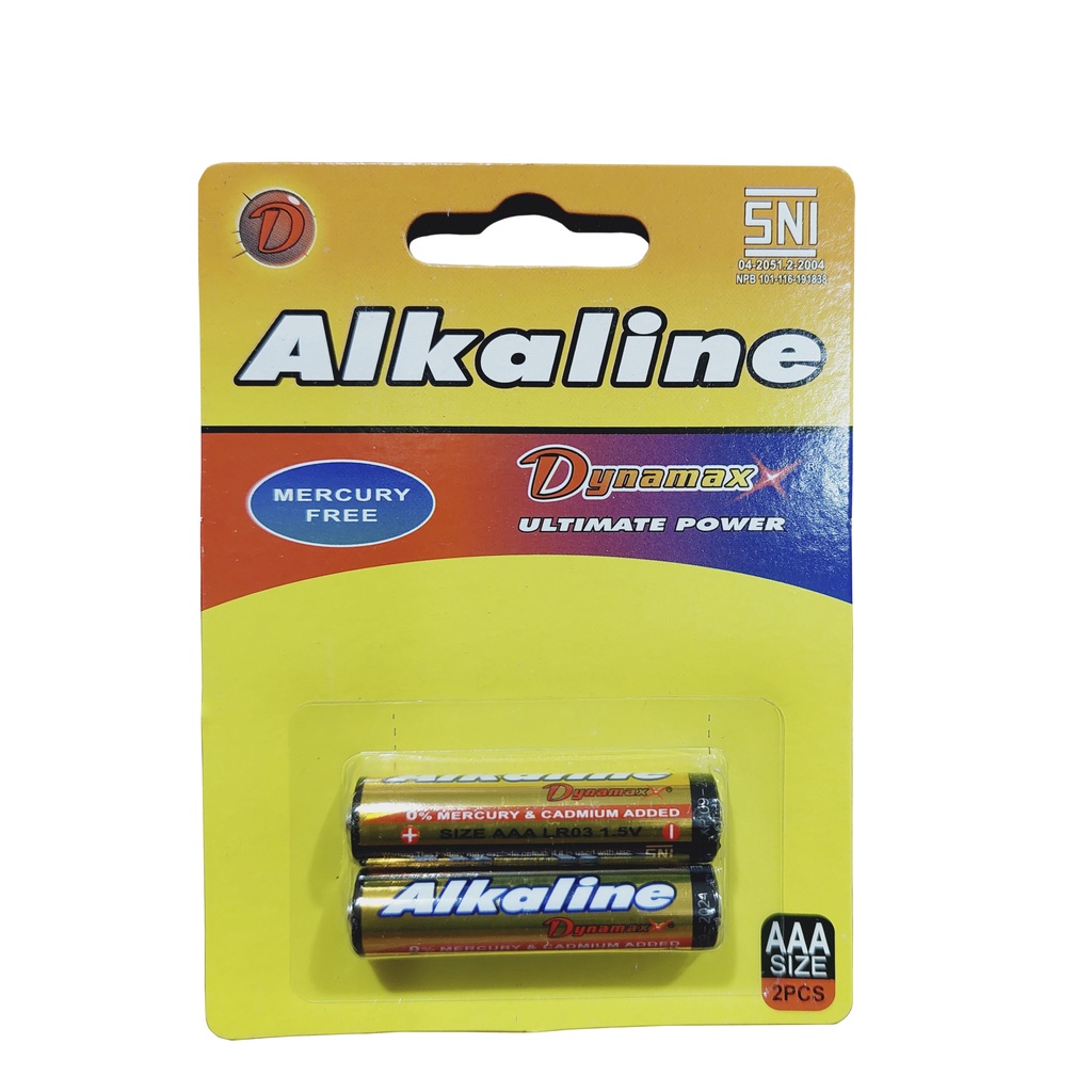 VOM AAA Baterai Alkaline Dynamax Kualitas SNI - 0395