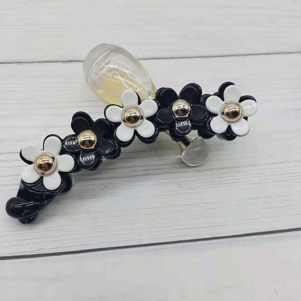 NEEDWAY Jepit Rambut Wanita Mewah Hadiah Sederhana Retro Akrilik Vintage Gaya Korea Hair Clip