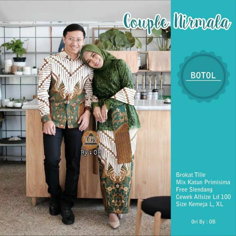 Baju Kebaya || Baju Cople Gamis Brukat ||  Cople Tunangan ||Baju Cople ||Cople Terlaris Termurah