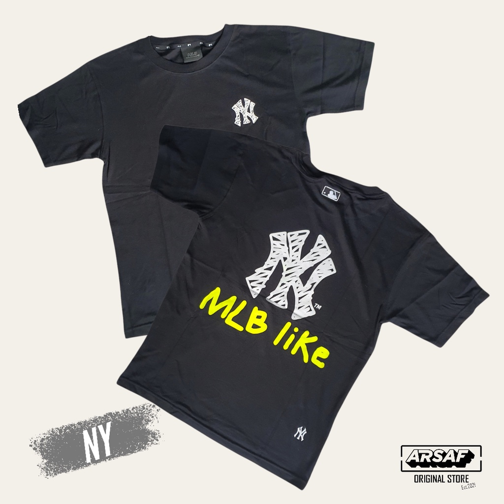 -ARSAF- T-Shirt NY MLB Korea - MLB LIKE Overfit Original