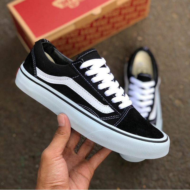 Vans Old School Classic Black White | Shopee Indonesia