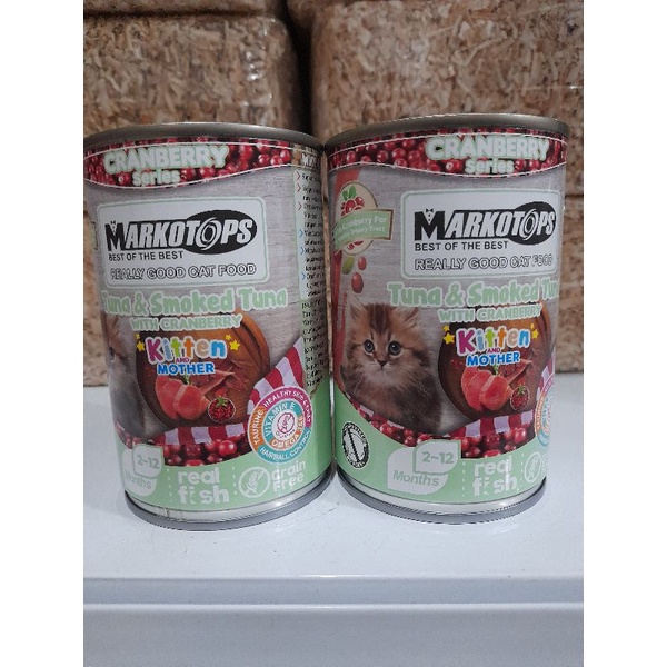 Makanan Bassh Kucing Markotop Kitten 400g- Tuna Smoked Tuna