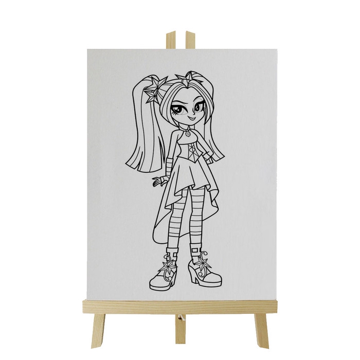 Kanvas Gambar My Little Pony Barbie Equestria 30x40 Cm Mel1161 Mewarnai Coloring Shopee Indonesia