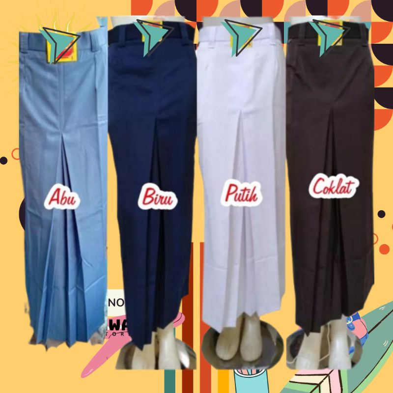 Rok Panjang Span /Maxi - Seragam SMP, SMA, PRAMUKA, PMR, PASKIBRA