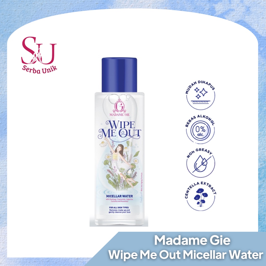 Madame Gie Wipe Me Out Micellar Water 80ml | Pembersih Wajah