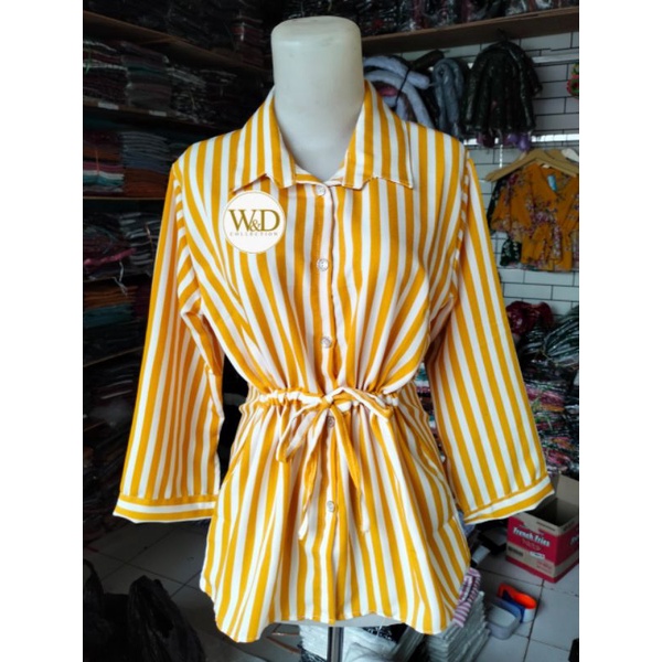 KEMEJA KERJA WANITA / KEMEJA PUTIH FORMAL WANITA / KEMEJA / MIMI SALUR SERUT WD-085