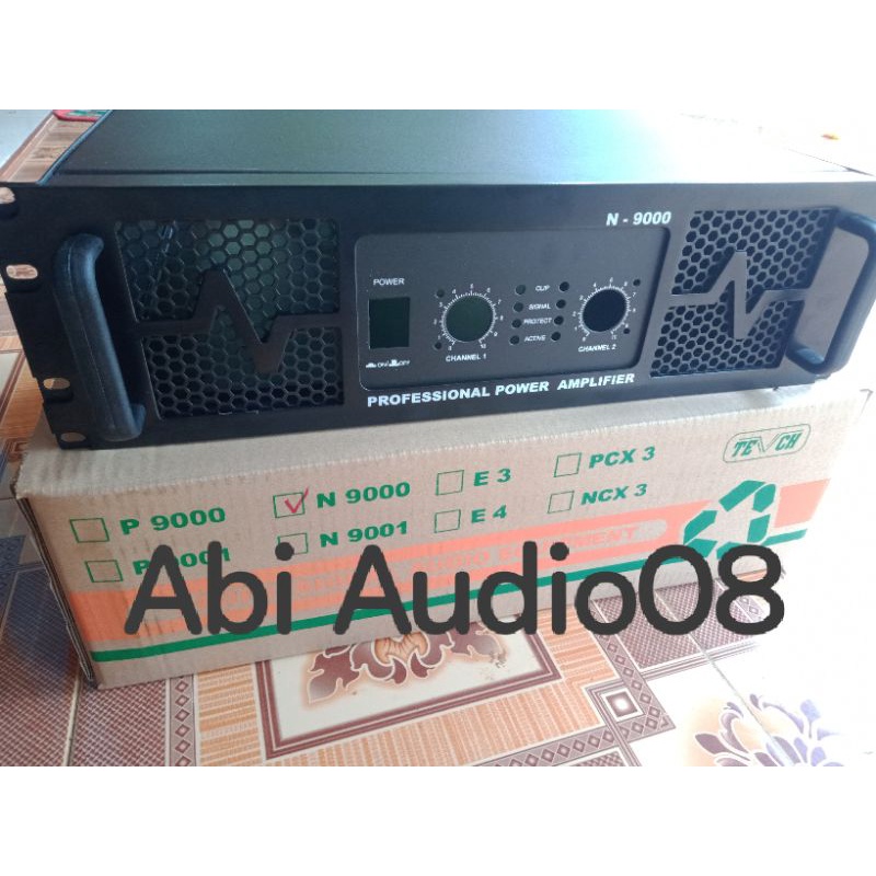 Bok power amplifier 3U N9000 bahan plat hitam tebal berkualitas terjamin model built up