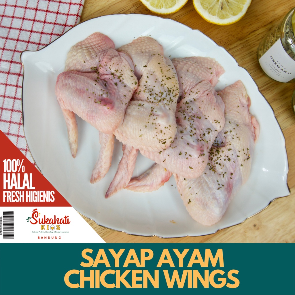 

Sayap Ayam/Chicken Wings Broiler 100% Halal Heginis