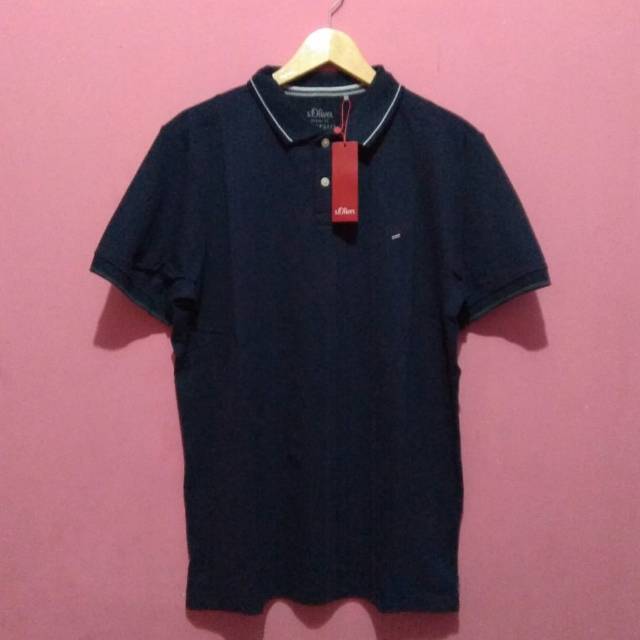 Kaos kerah /polo shirts S.oliver original -navy