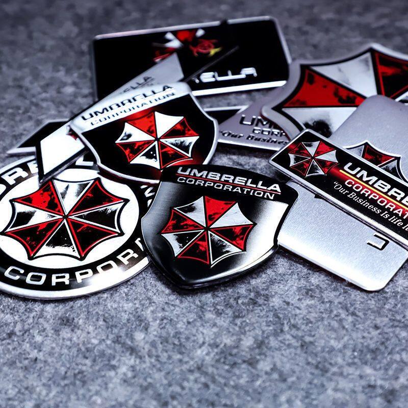 PAYUNG CORPORATION Aluminium Logam Stiker Mobil Bagasi Fender Emblem Lencana Stiker Resident Evil Mobil Dimodifikasi Stiker