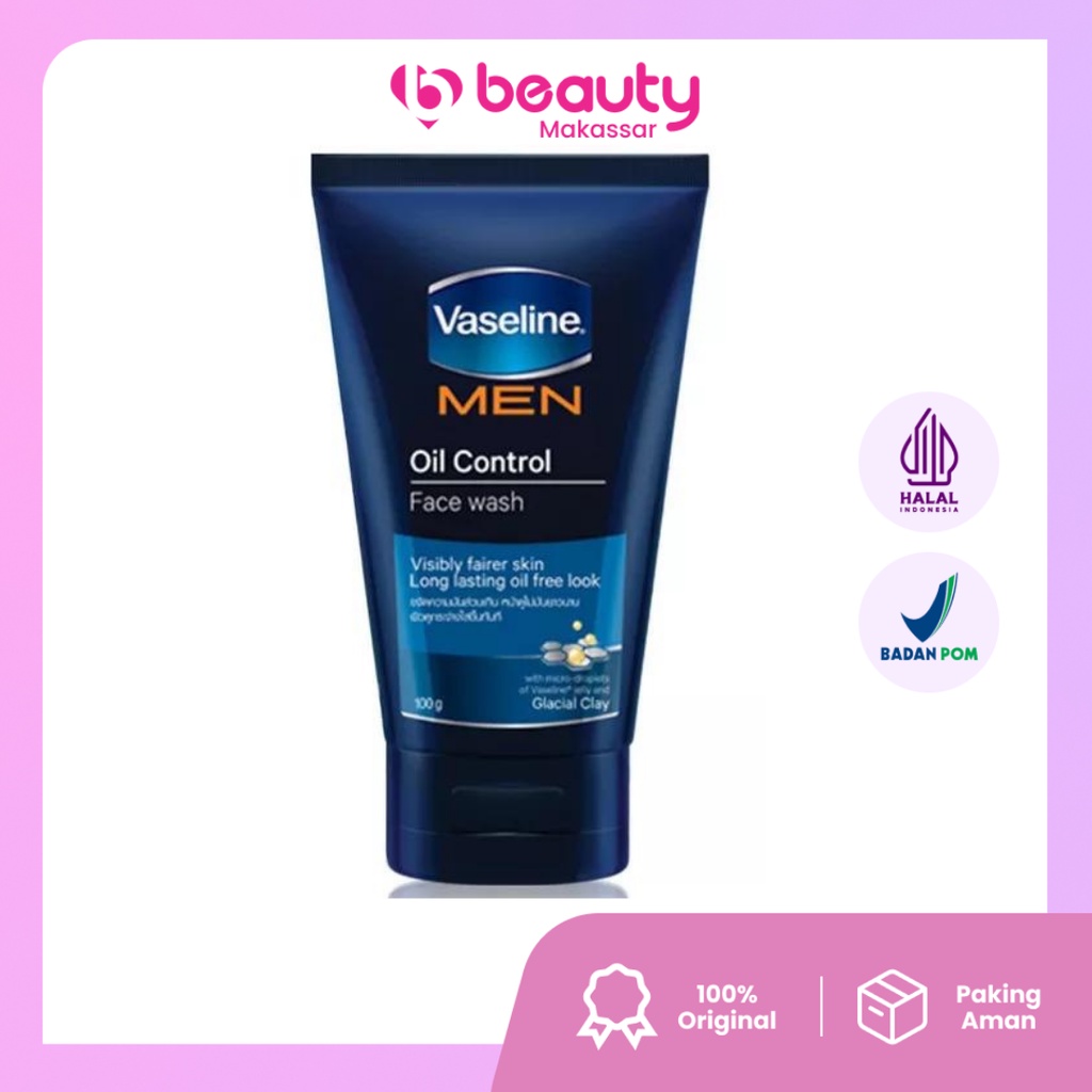 Vaseline Men Oil Control Face Wash 100Ml/ Facial Wash