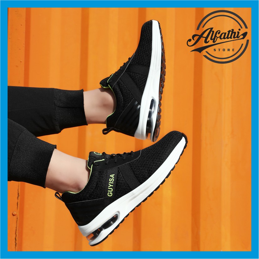 AlFathi Sepatu Safety Sneakers Sport New Ori By Guyisa Black Trendy