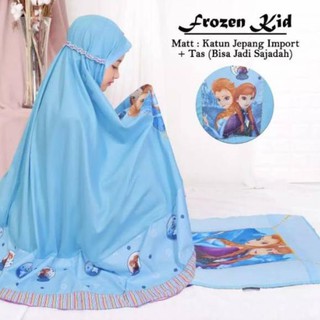 Harga Murah Mukena anak katun karakter frozen hello Harga Murah Mukena anak katun karakter frozen hello