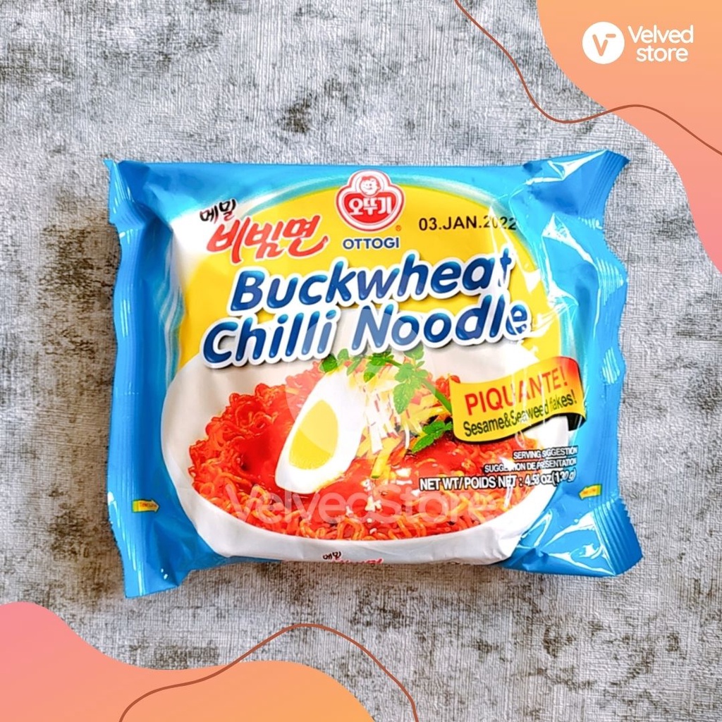 OTTOGI Buckwheat Bibim Ramen / Chilli Noodle Ramyun Korea 130g