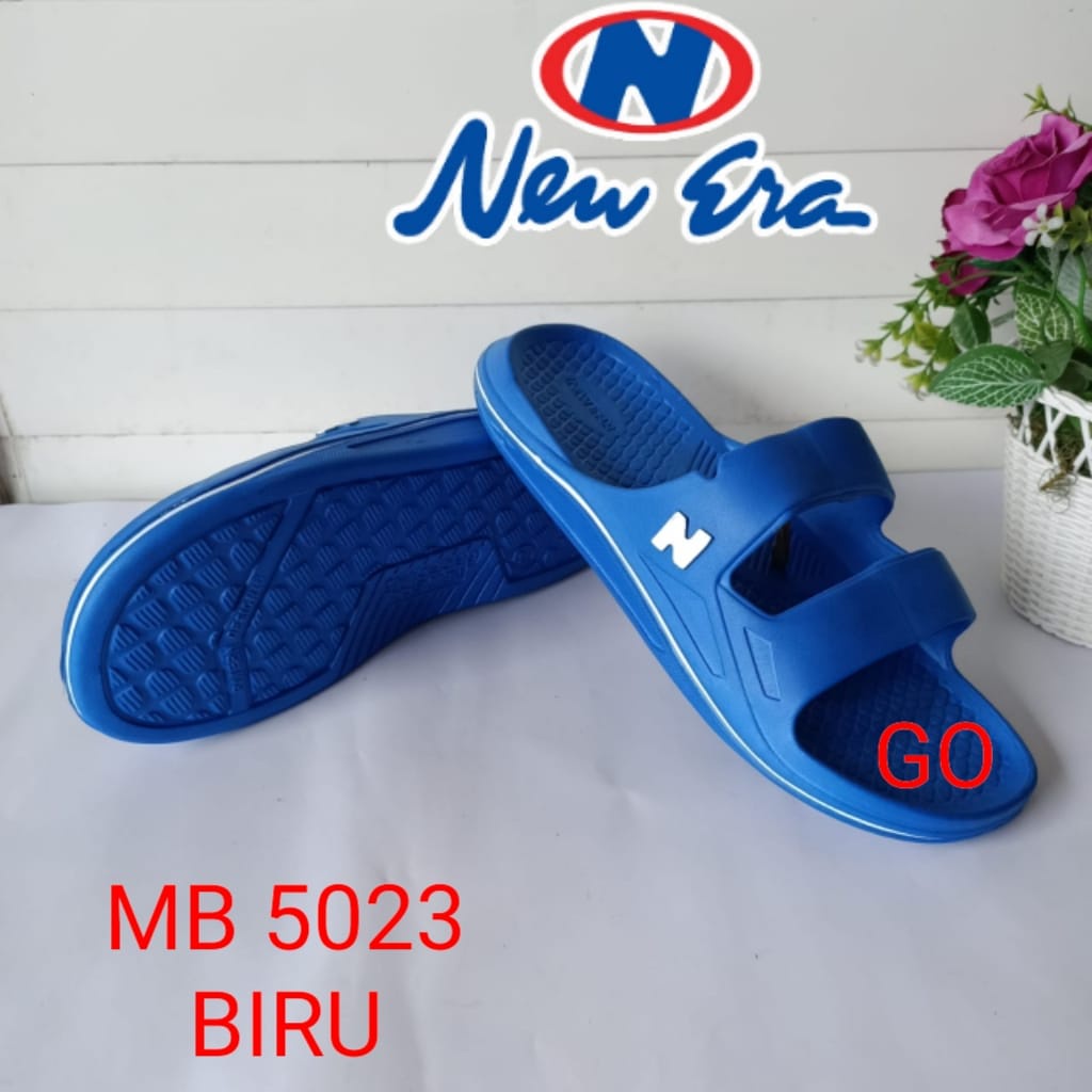 gof NEW ERA MB E 5023 Sandal Jepit Pria Polos Anti Slip Sandal Karet Pria Keren Terbaru Sandal Pria Murah