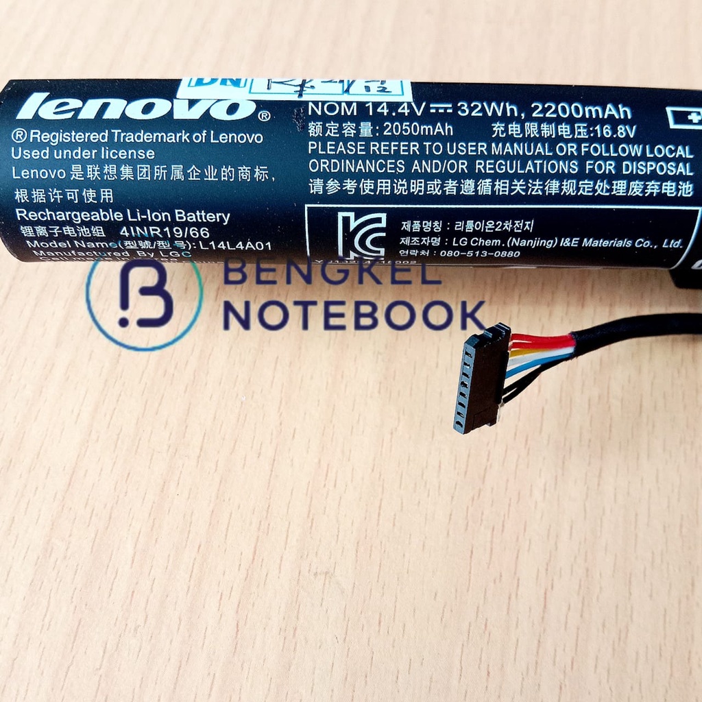 Baterai Lenovo Ideapad L14L4E01 L14L4A01 V4000 Z41-70 Z51-70 4ICR19/66