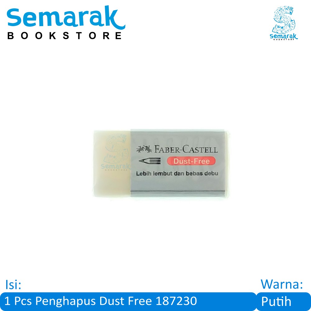 

Faber Castell Dust Free Eraser 187230 Penghapus Kecil - Putih