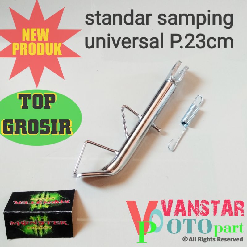 standar samping universal panjang 23 cm set per