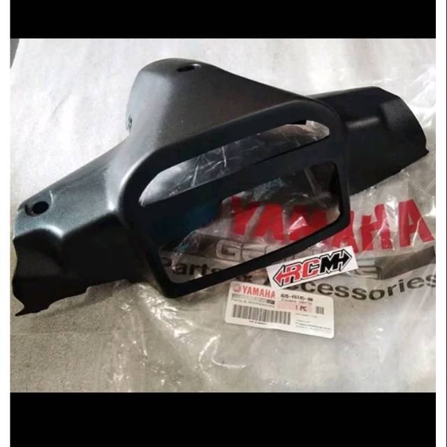 COVER HANDLE HANDEL BATOK COVER TOTOK BELAKANG BLK BLKNG SPEDO SPIDO SPEEDO SPIDOMETER SPEDOMETER SPEEDOMETER HITAM KULIT JERUK YAMAHA F1ZR FIZR FIZ-R ORIGINAL ORI YAMAHA YGP ASLI 4US-F6145-00