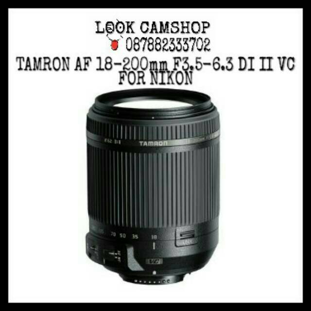 LENSA KAMERA DSLR TAMRON 18-200mm 18-200 F3.5-6.3 Di II VC FOR NIKON D3200 D3300 D3400 D5000 D5100