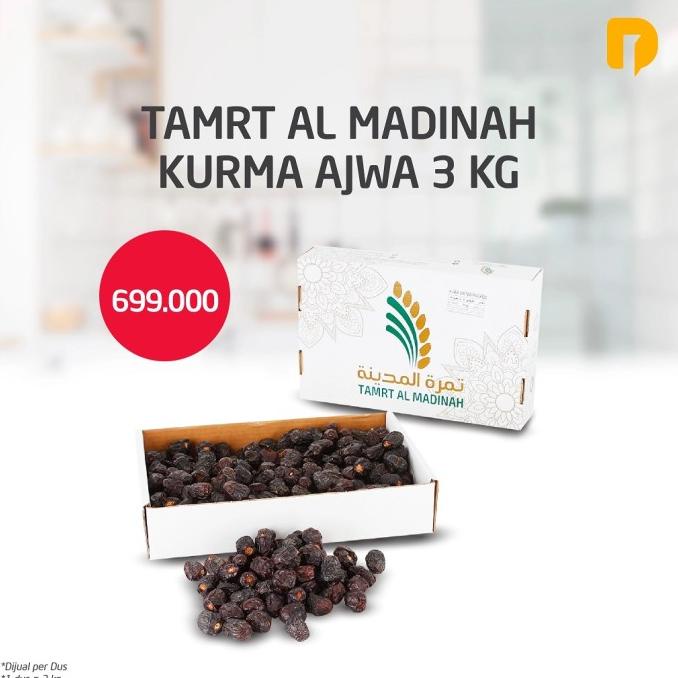 

KURMA AJWA PREMIUM IMPOR ASLI ORIGINAL 100% TAMRT AL MADINAH NABI 3 KG DH654636E