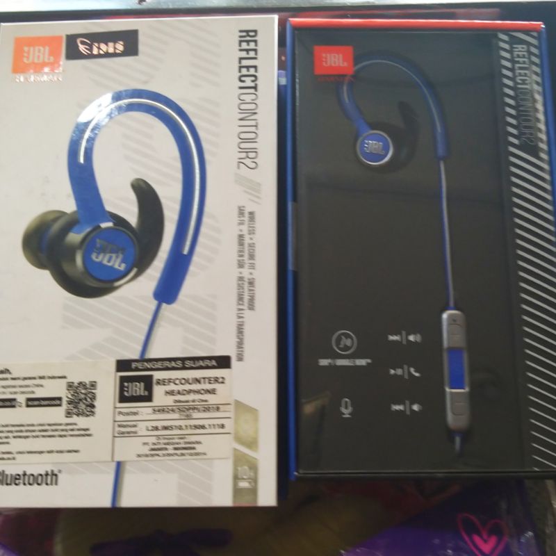 Original JBL Reflect Contour 2 Sport Garansi Resmi IMS Headset Bluetooth Wireless Earphone