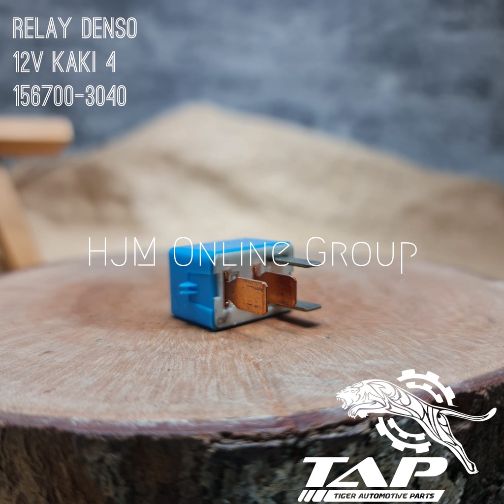 RELAY DENSO 12V KAKI 4 - RELAY BIRU MINI 12V K4