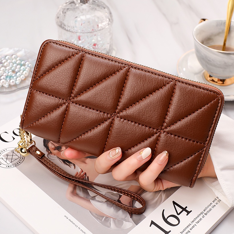 DOMPET PANJANG WANITA PESTA RESLETING PREMIUM KULIT MAZONE IMPORT BRANDED MUAT HP REMAJA KEKINIAN KOREA KARTU UANG TALI PENDEK MURAH CEWEK SIMPLE CASUAL