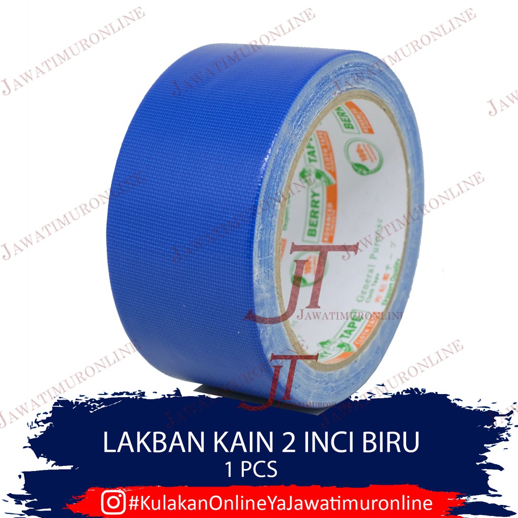 Cloth Tape BERRY / Lakban Kain / Lakban Warna Biru Tua 2 inch Isolasi Lantai