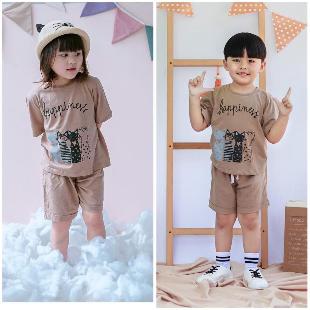 BEFAST - ZTL Setelan Anak MIRUKA / Setelan anak Pines unisex / Atasan Lengan Pendek +Celana Pendek / Setelan Anak-Anak / Fashion Kekinian Anak / Set Motif Gambar / Terbaru 2022