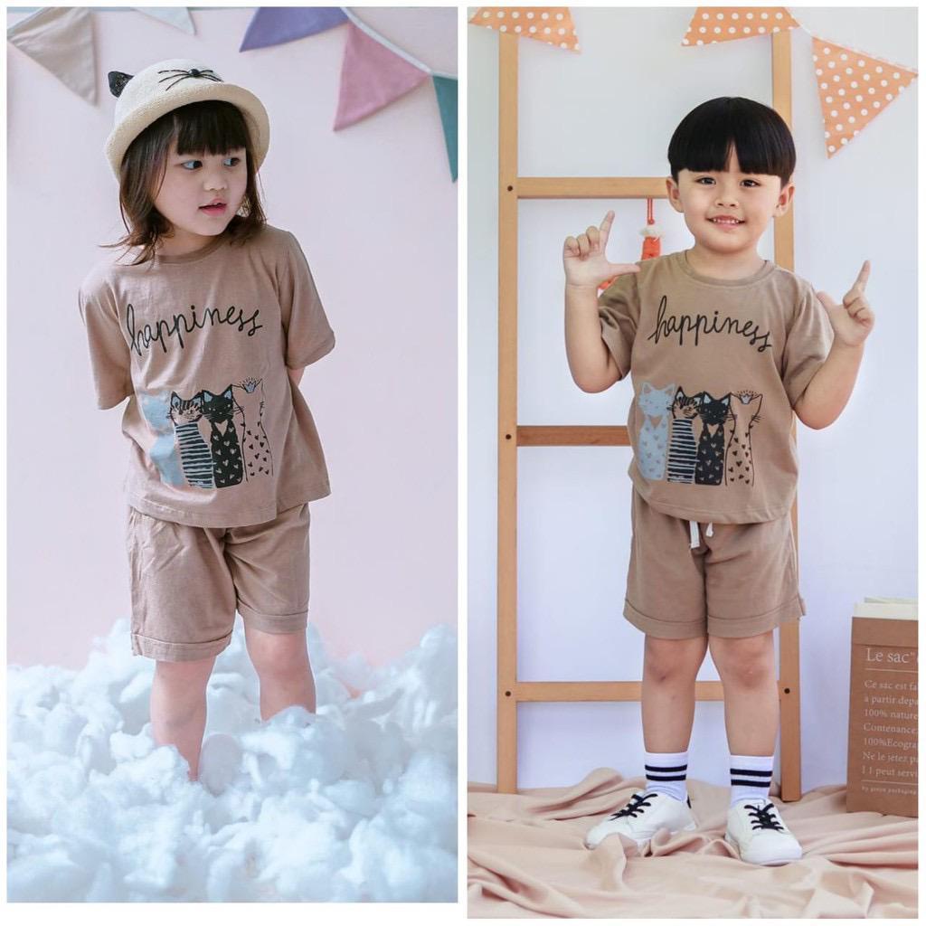 BEFAST - ZTL Setelan Anak MIRUKA / Setelan anak Pines unisex / Atasan Lengan Pendek +Celana Pendek / Setelan Anak-Anak / Fashion Kekinian Anak / Set Motif Gambar / Terbaru 2022