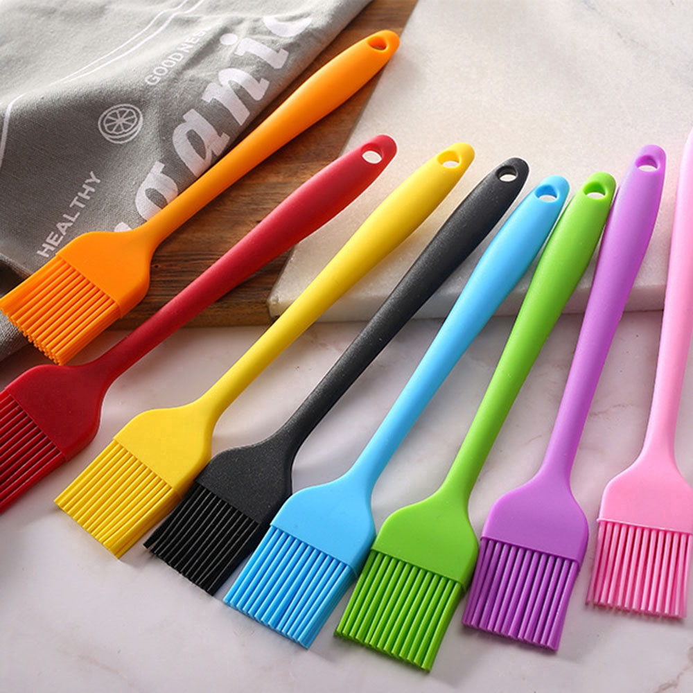 Sikat Kuas Minyak/Mentega Dengan Bahan Silikon Untuk Kue/Roti/Bbq