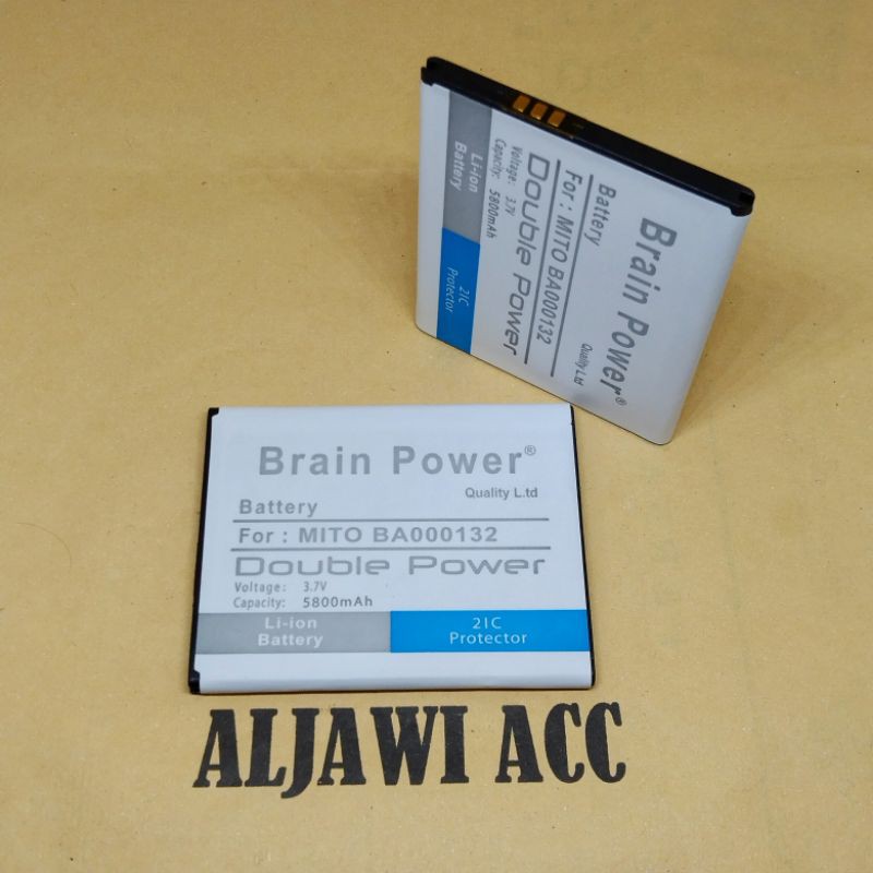 Batre Baterai Battery Mito A880/A990 BA000132 BA-000132 Doubel Power Battery