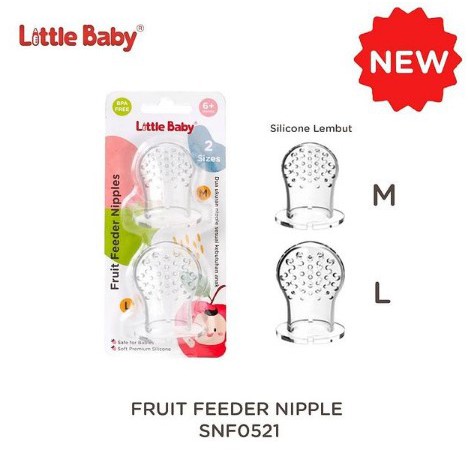 Little Baby Spare Nipple For Baby Food Feeder Fruit Teether 6m+ SNF0521