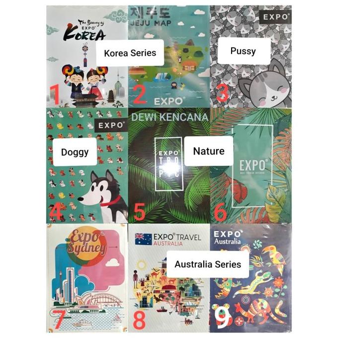 

[[COD]] Buku Tulis EXPO 52 Lembar / Boxy / Campus 1 Pak isi 10 Buku BERGARANSI Kode 76