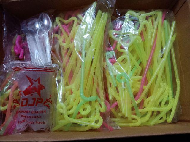 Fun Straw  Funky Straw  Sedotan Spiral  Sedotan Ulir   Isi +- 50 Pcs