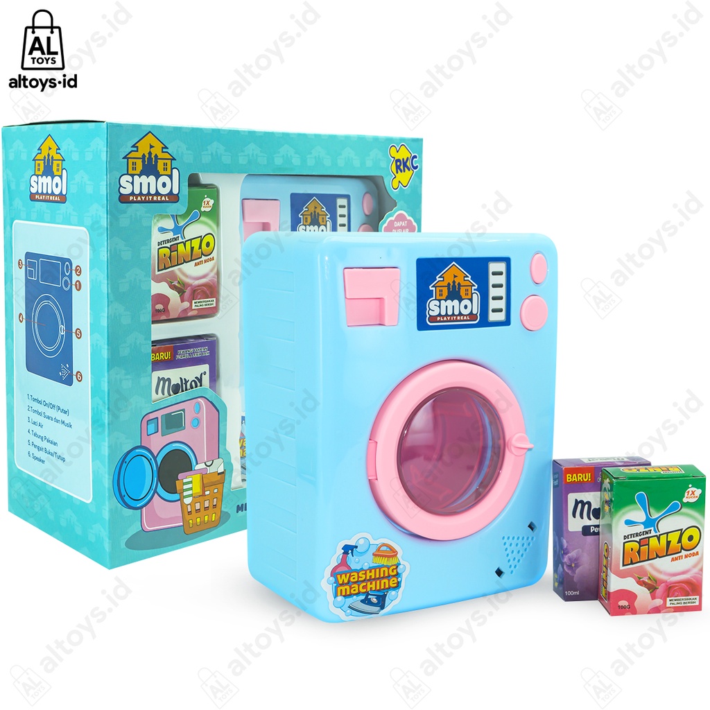 Mainan Mesin Cuci Washing Machine Toy Play It Real RKC10028-1