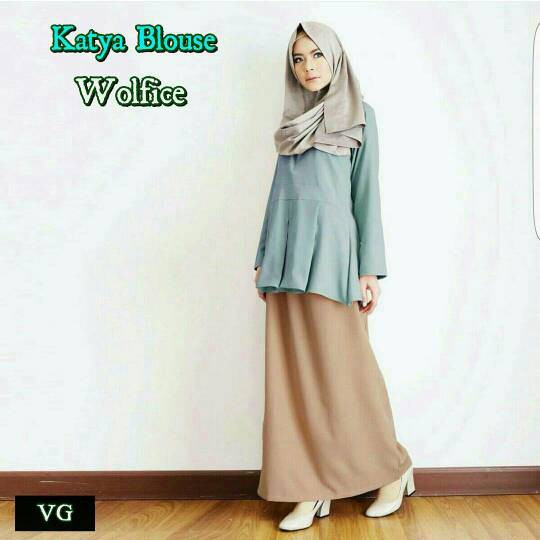 Katya Blouse / Atasan wanita / Supplier Baju murah / Hijab ootd