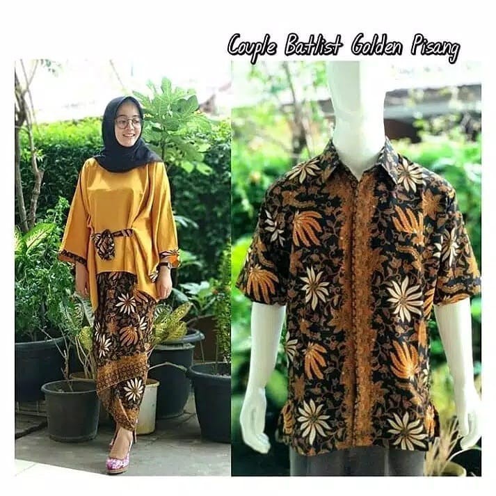 SET COUPLE BATWING LIST PITA/ BAJU COUPLE / BAJU KONDANGAN / KEBAYA MODERN / KEBAYA MURAH RUMAH KEBAYA BANDUNG RUMAH SONGKET BANDUNG