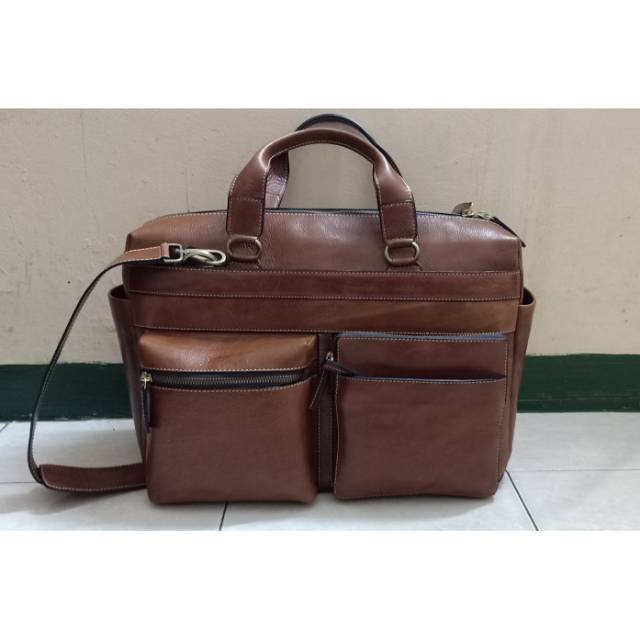Tas Selempang pria - Tas Laptop - Tas kerja pria - Full Kulit