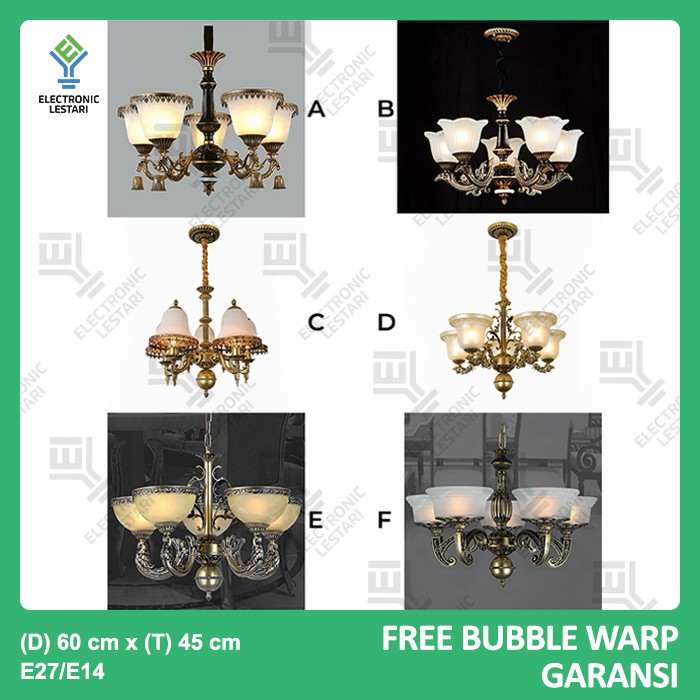 Lampu Gantung Klasik Hias Antik Ruang Tamu Cabang 5