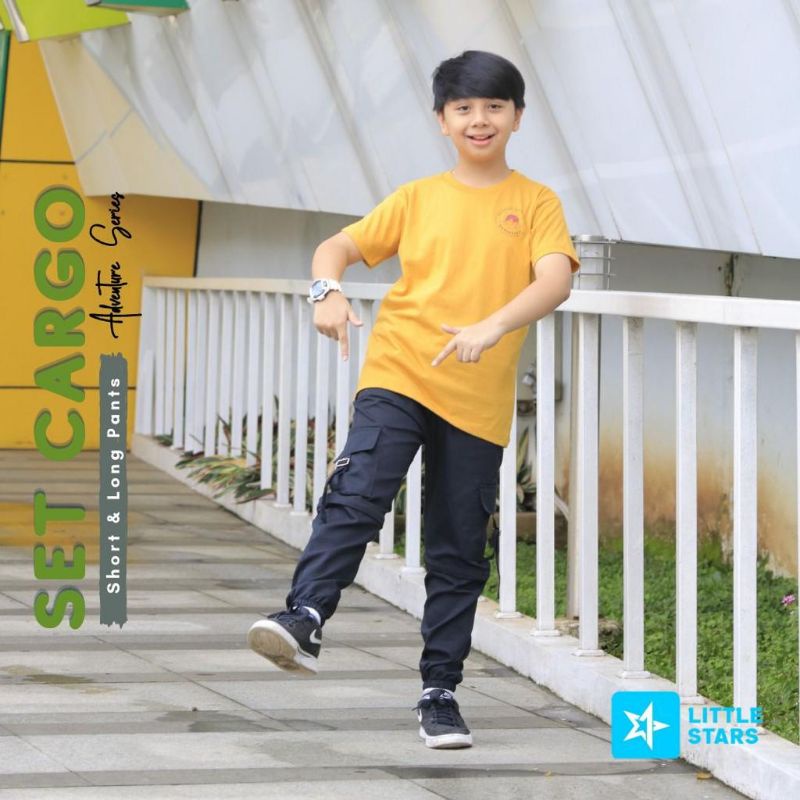 SET CARGO LONG & SHORT PANTS  BY LITTLE STARS